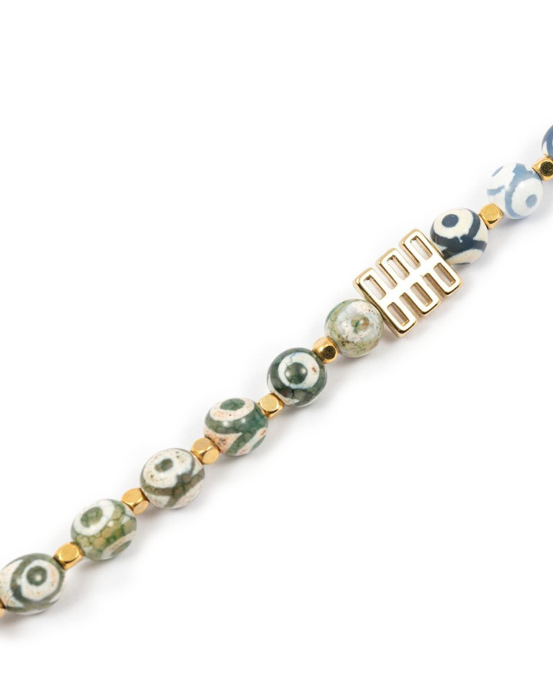 Green and Blue Eye Necklace