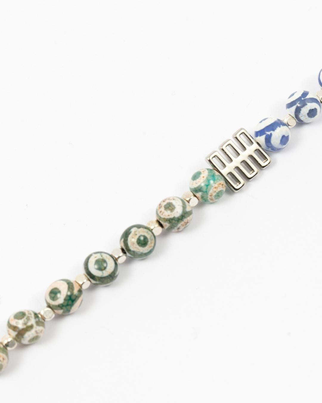 Green and Blue Eye Necklace