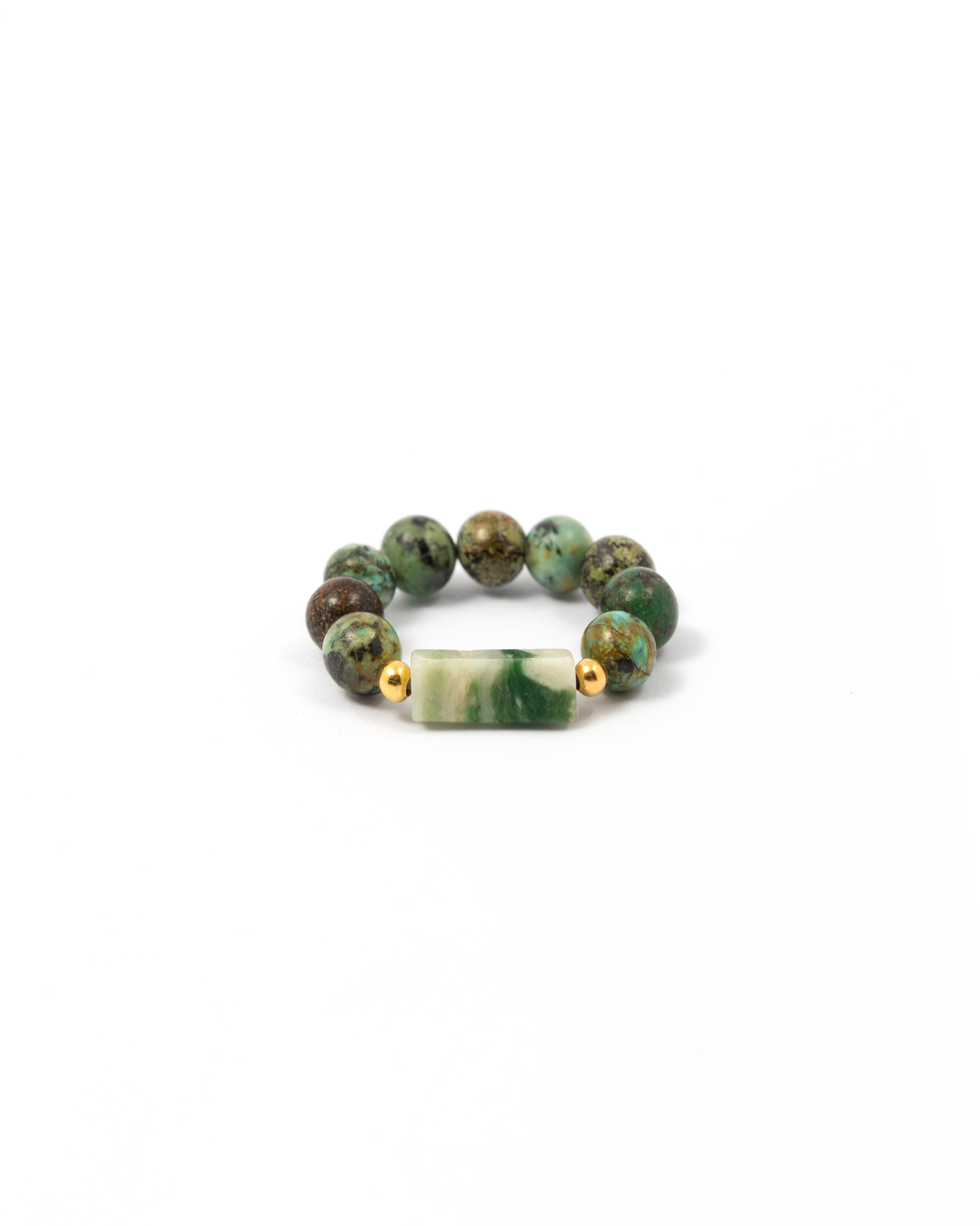 African Turquoise Ring Bold