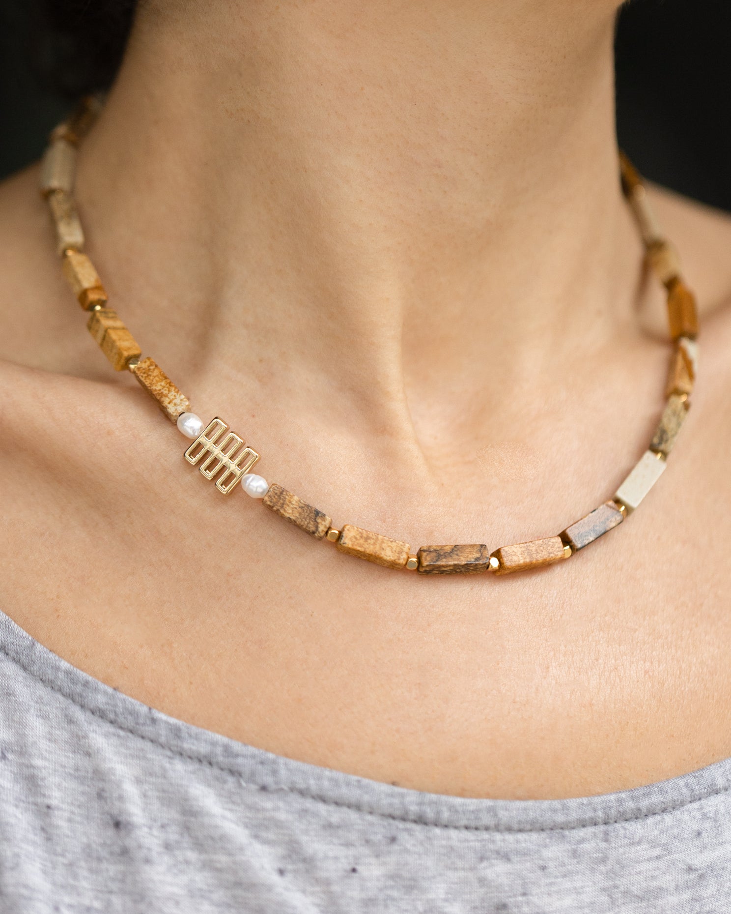 Picture Jasper Necklace