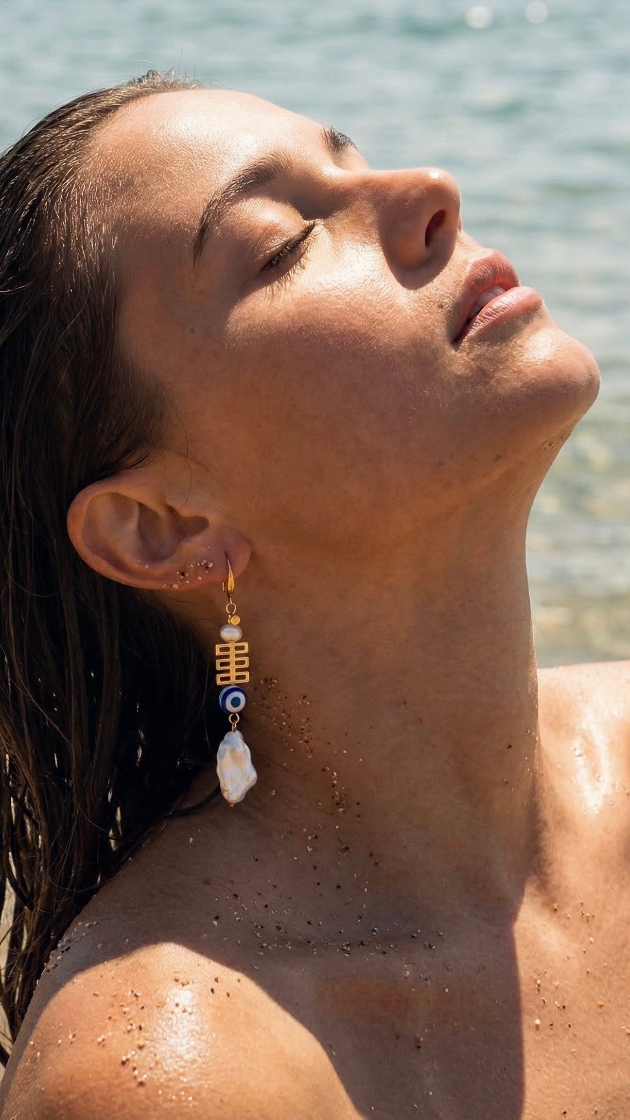 Blue Gaze Drop Earring