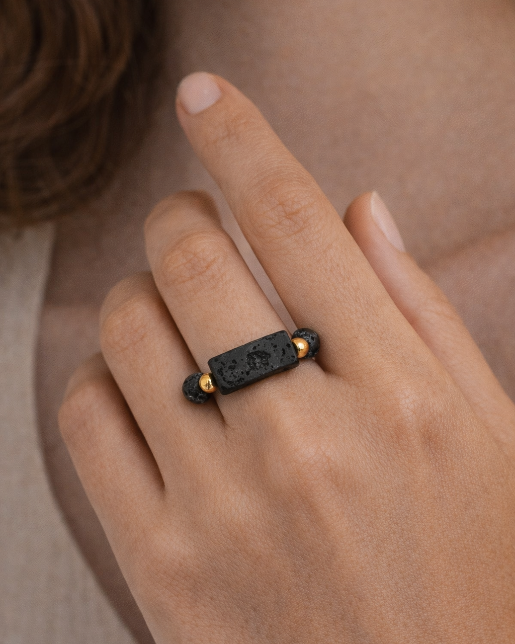 Lava Stone Ring