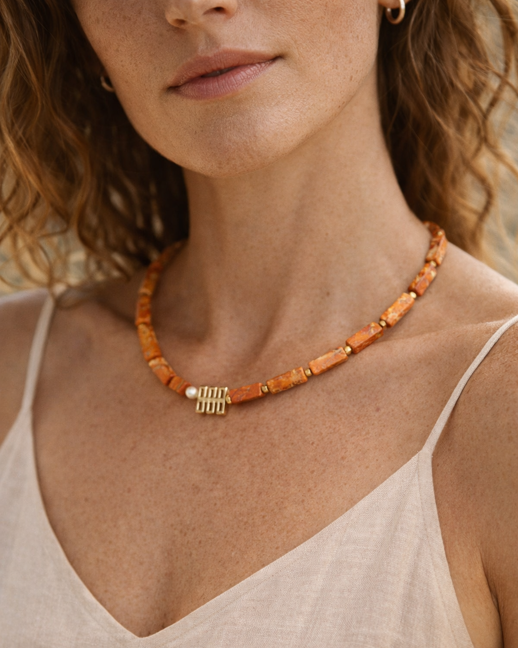 Orange Jasper Necklace