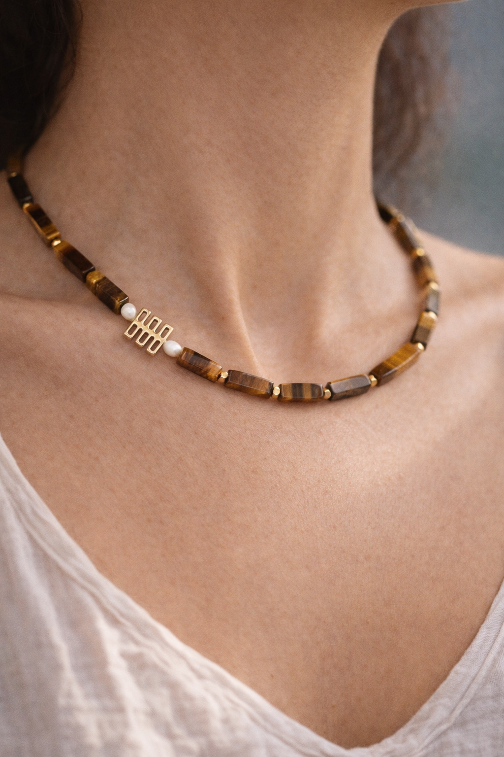 Brown Tiger Eye Necklace