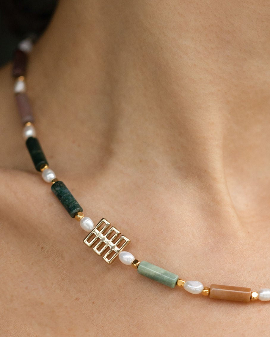 Sundown Over the Lake Necklace