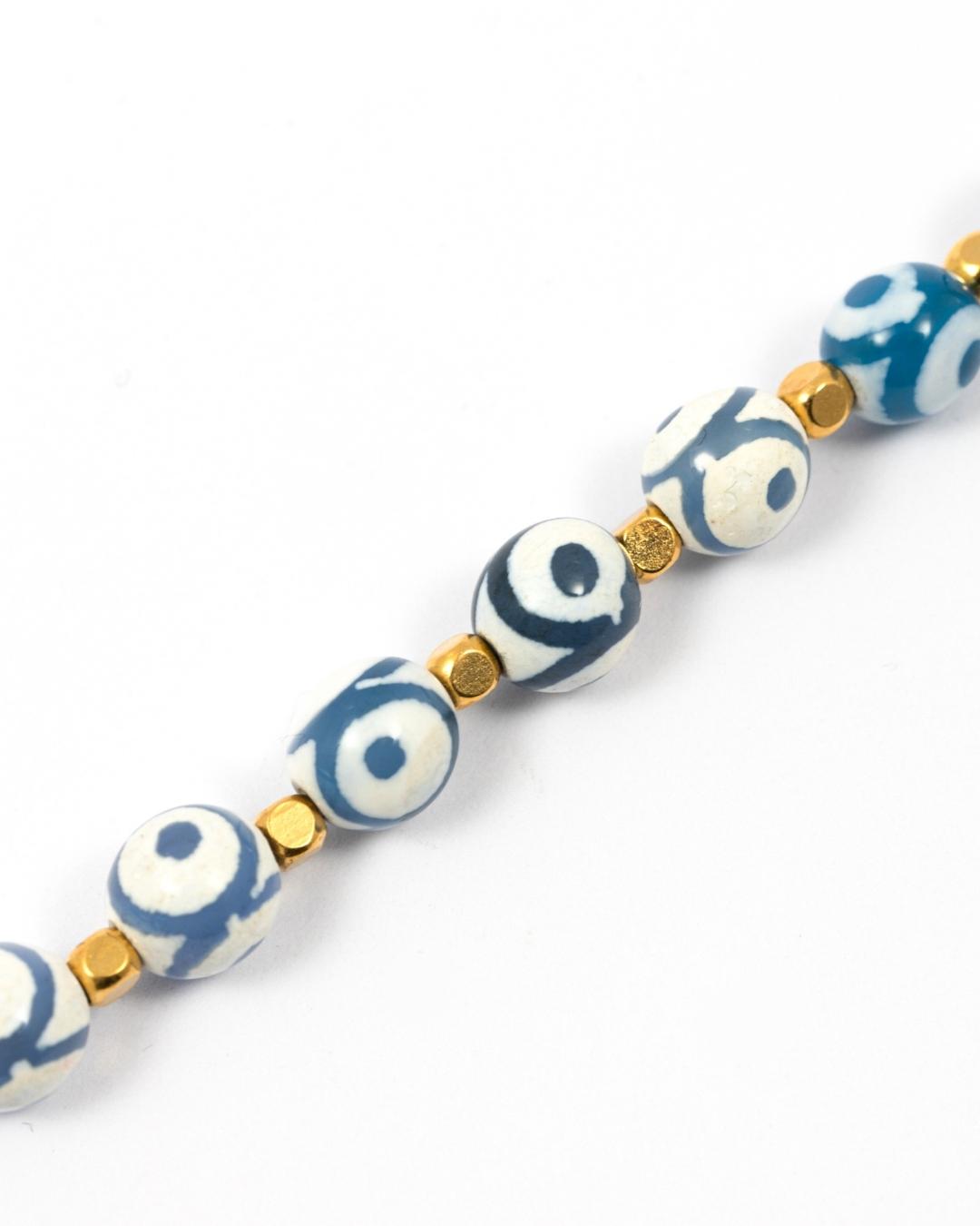 Green and Blue Eye Necklace