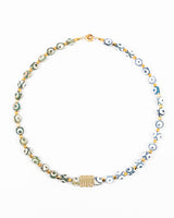 Green and Blue Eye Necklace