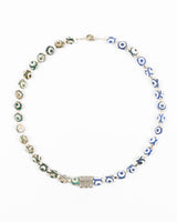 Green and Blue Eye Necklace