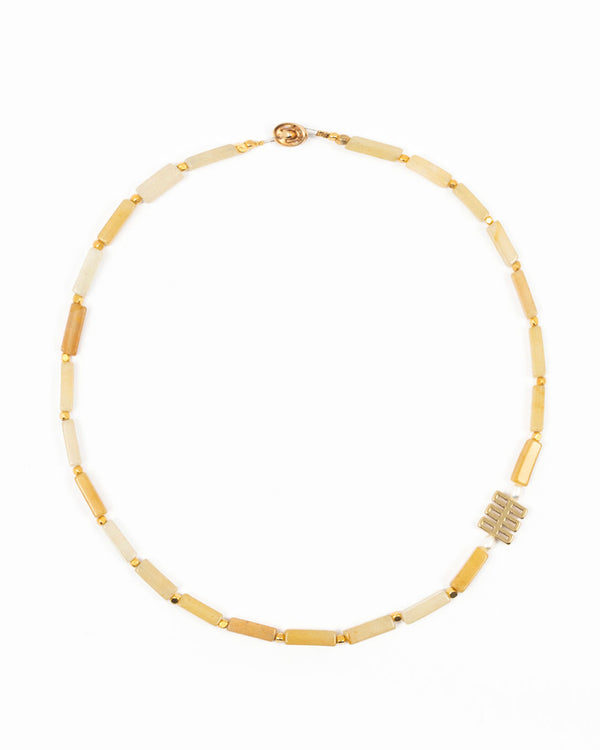 Yellow Quartz Necklace