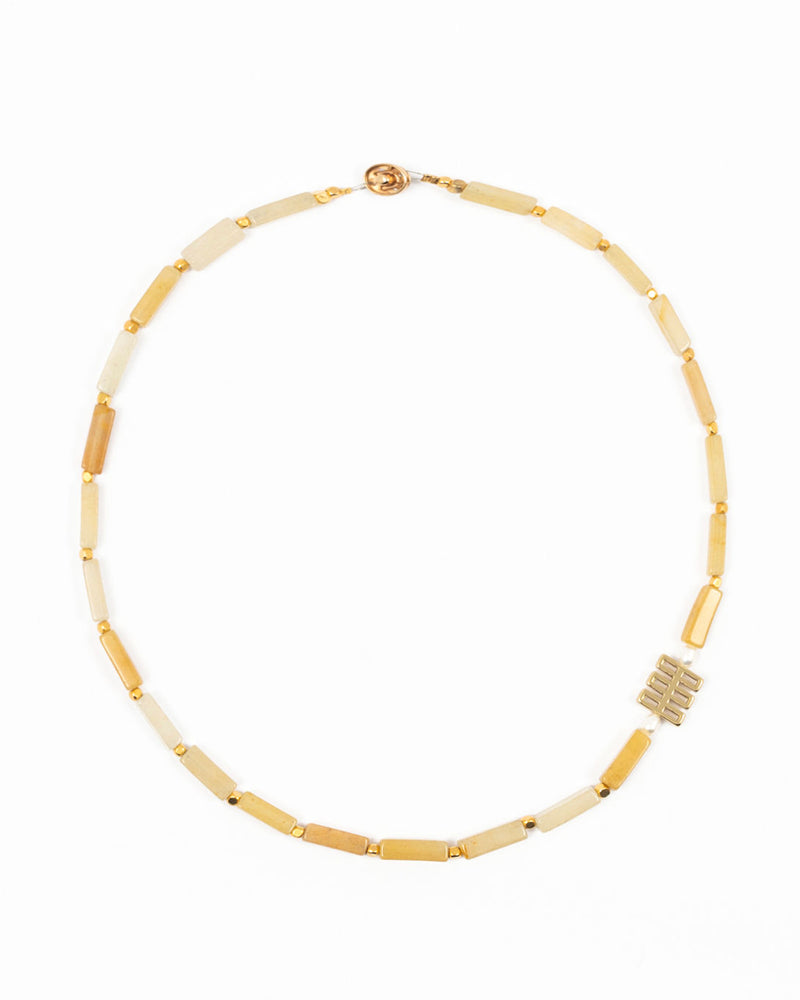 Yellow Quartz Necklace