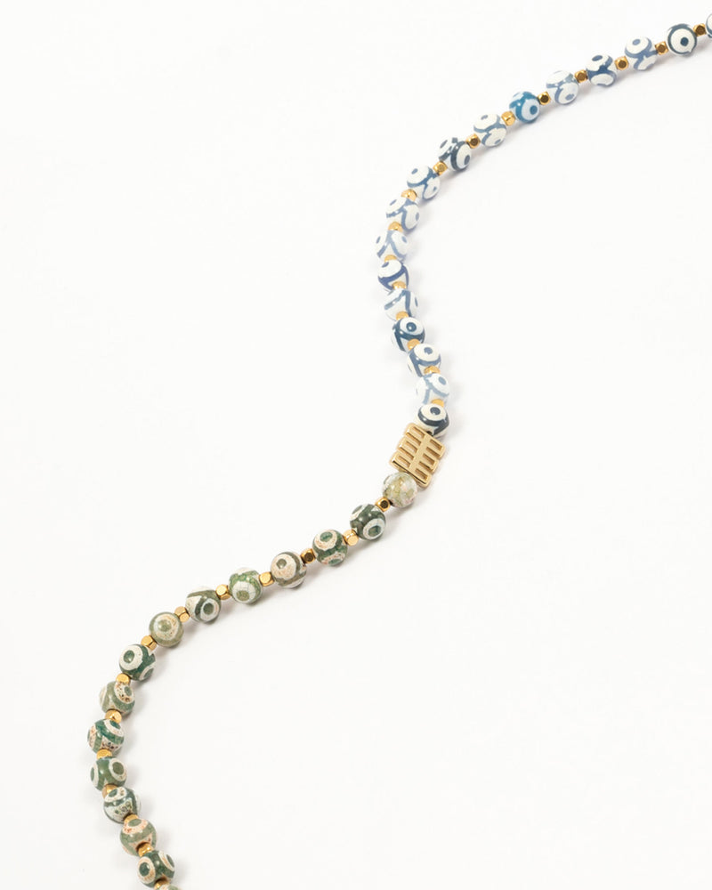 Green and Blue Eye Necklace