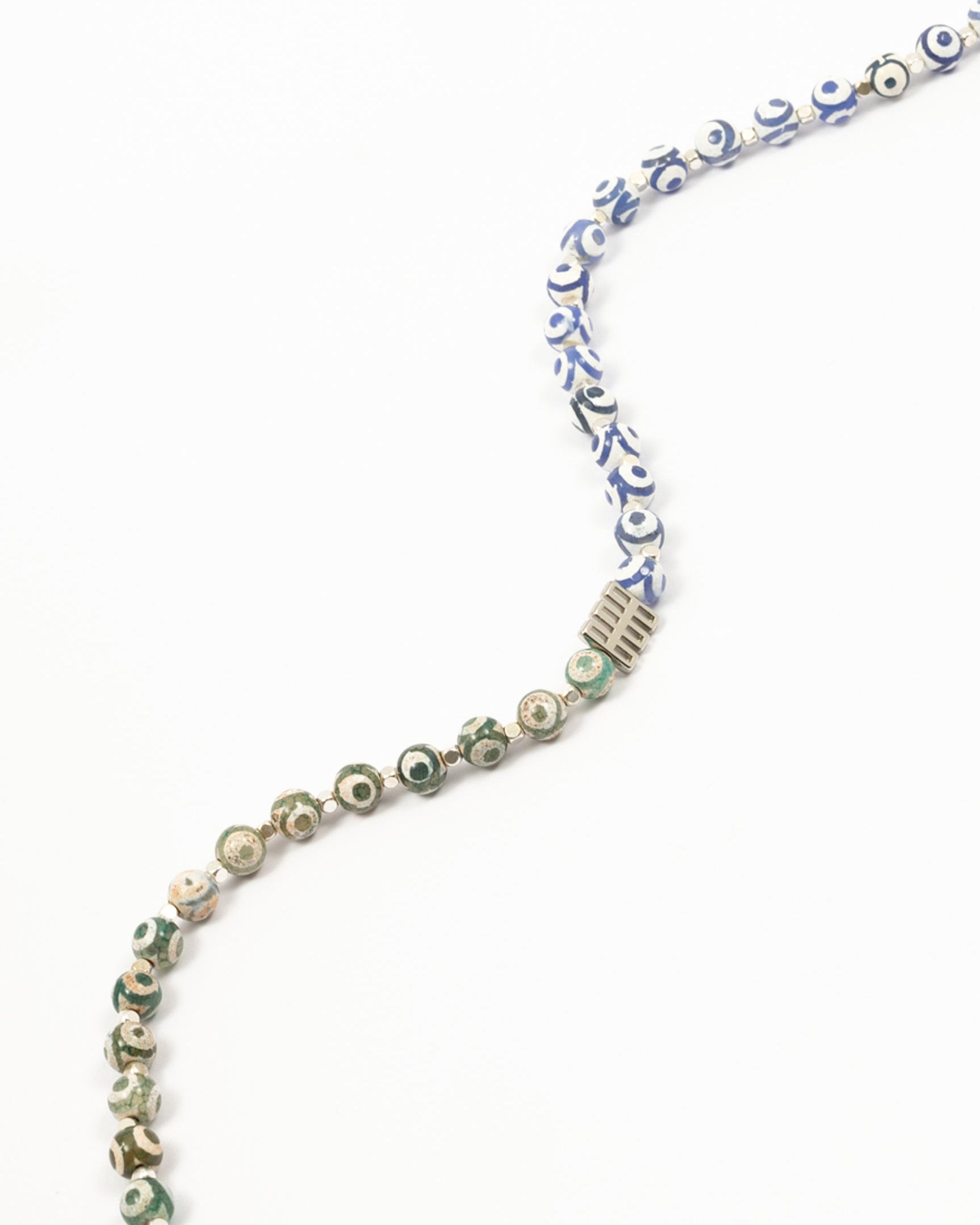 Green and Blue Eye Necklace