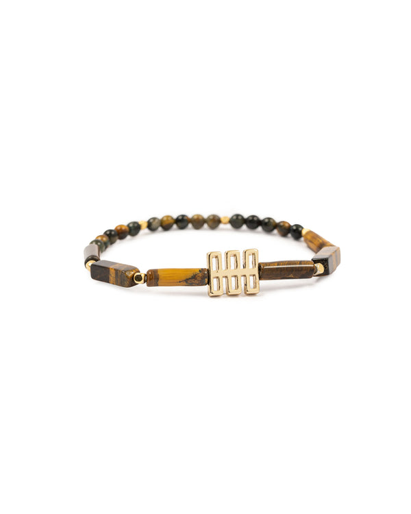 Brown Tiger Eye Mix Bracelet