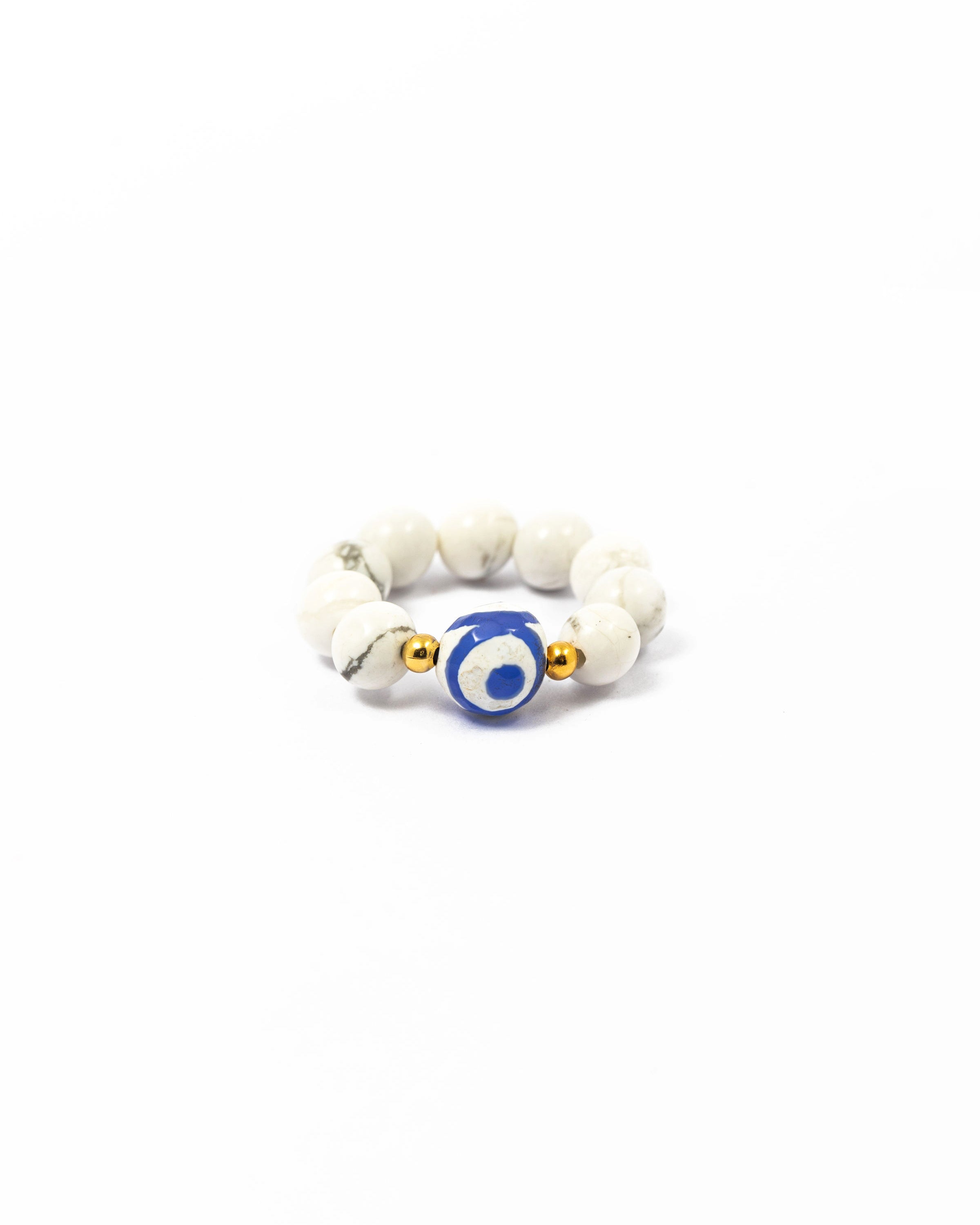 Howlite Eye Ring