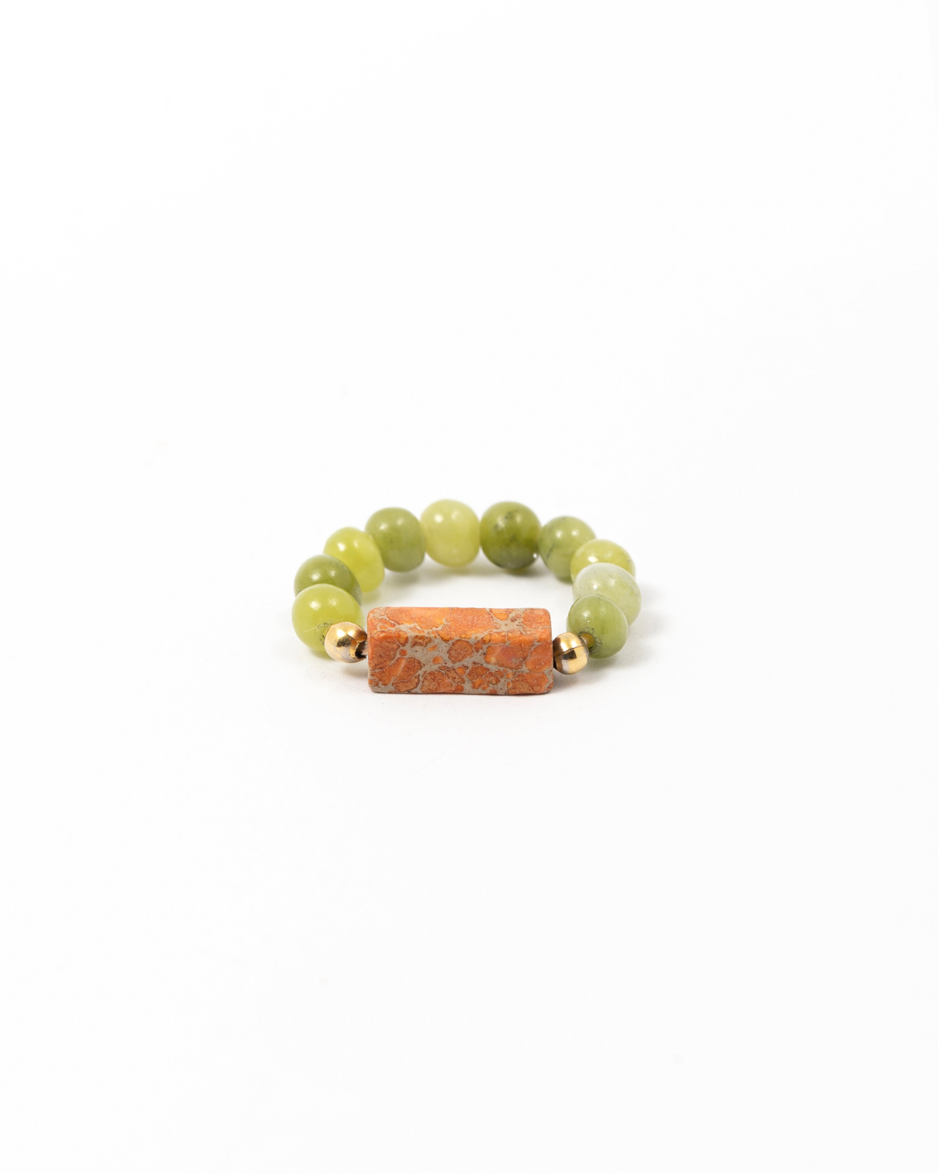 Jade Ring with Orange