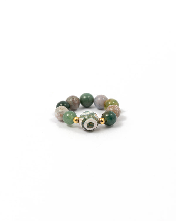 Indian Agate Eye Ring