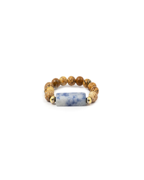 Pictoral Ring with Sodalite