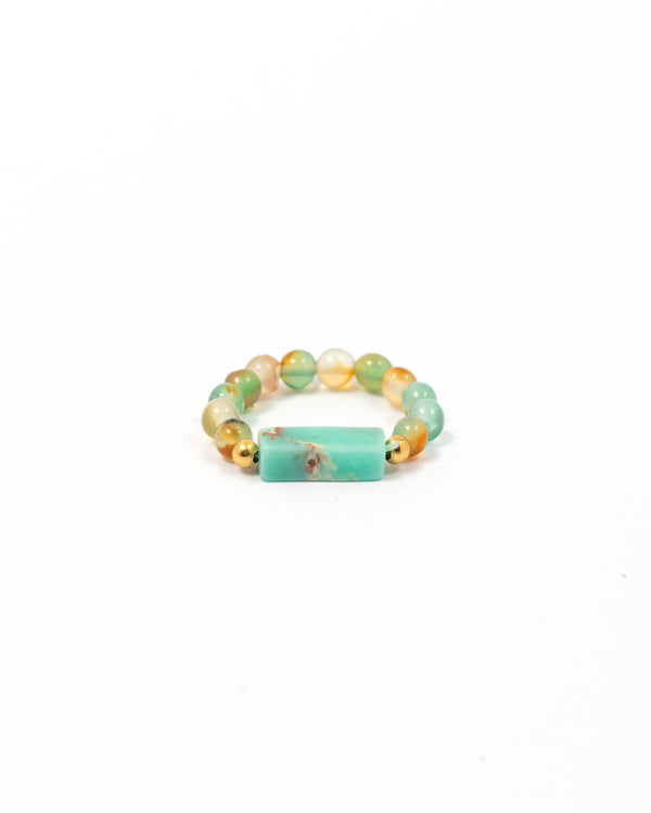 Colourful Agate Ring