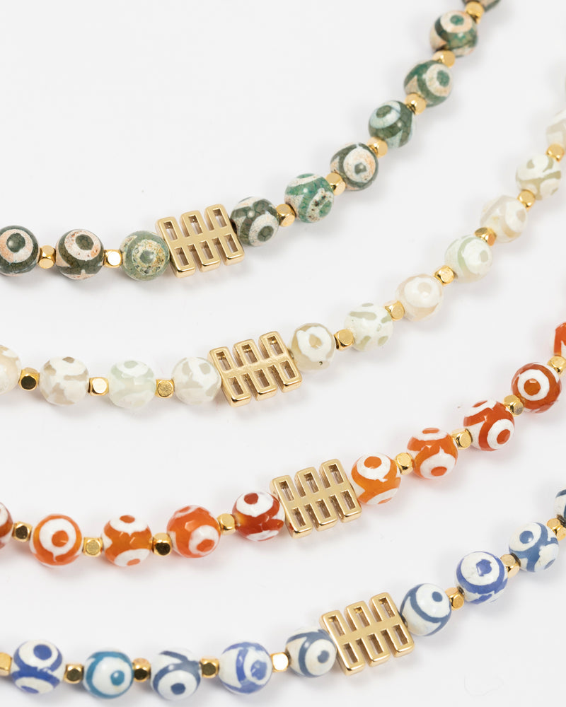 White Eye Necklace