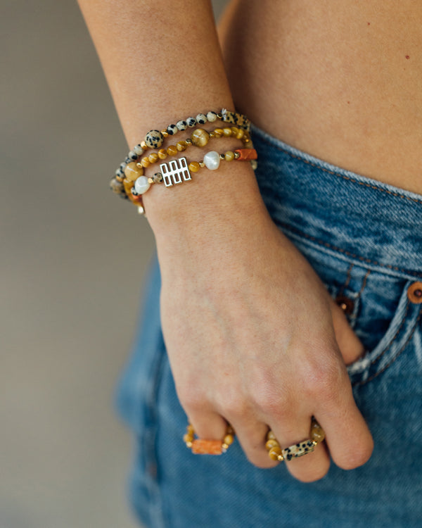 Dalmatian Jasper Mix Bracelet