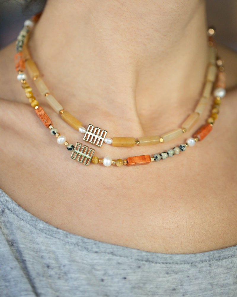 Yellow Quartz Necklace