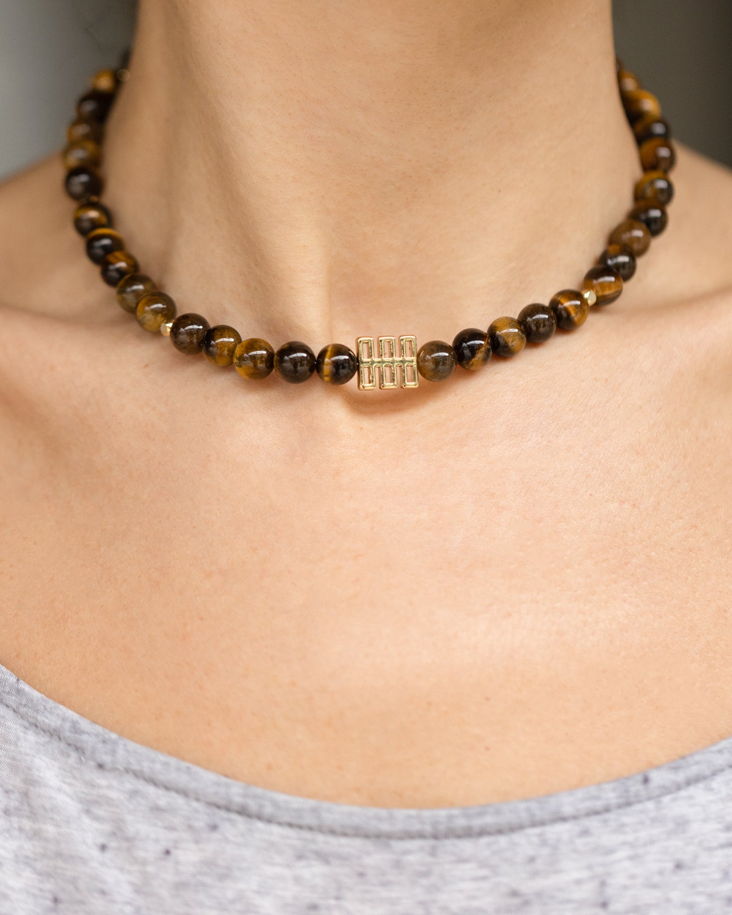 Brown Tiger Eye Choker