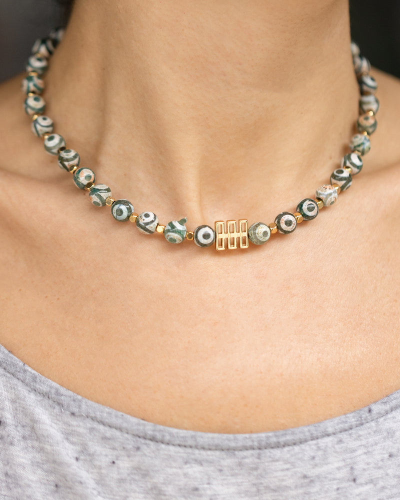 Green Eye Necklace