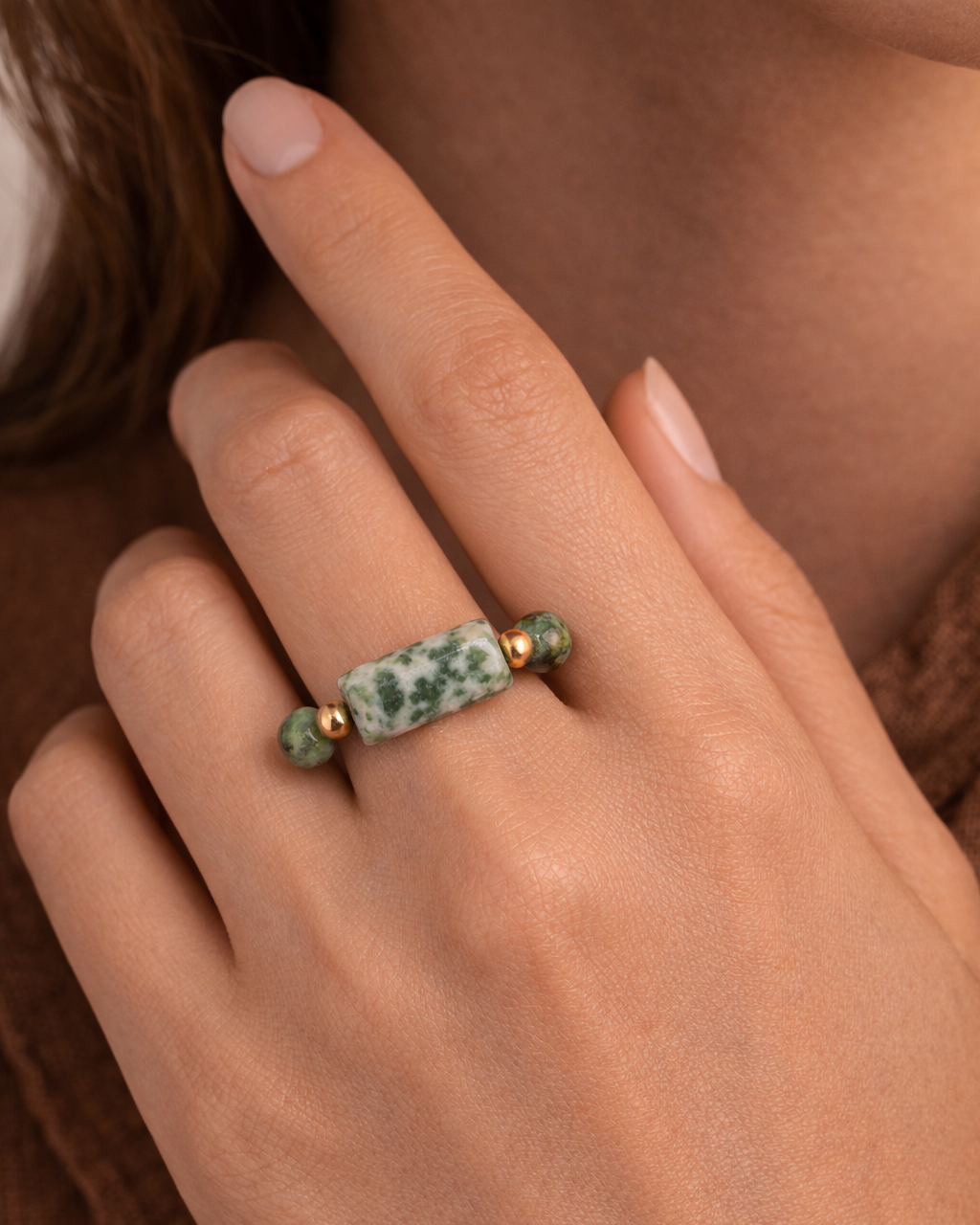 African Turquoise Ring Bold