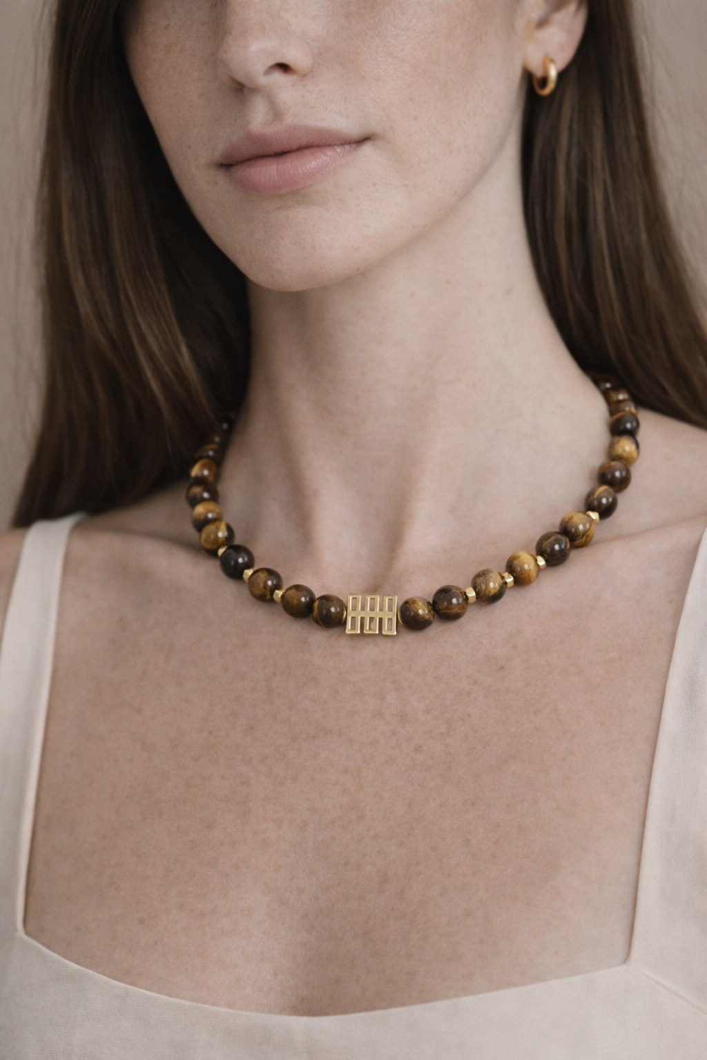 Brown Tiger Eye Choker