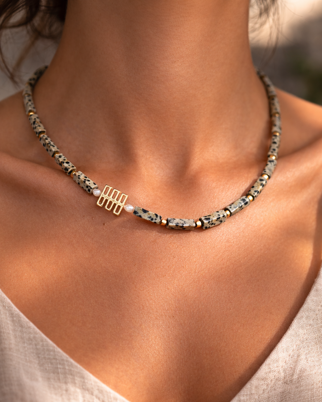 Dalmatian Jasper Necklace
