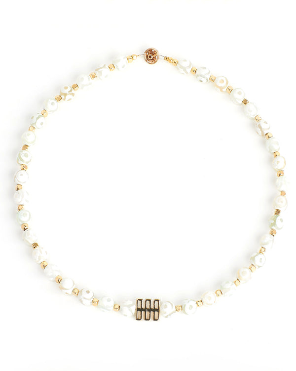 White Eye Necklace