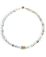 Green and Blue Eye Necklace