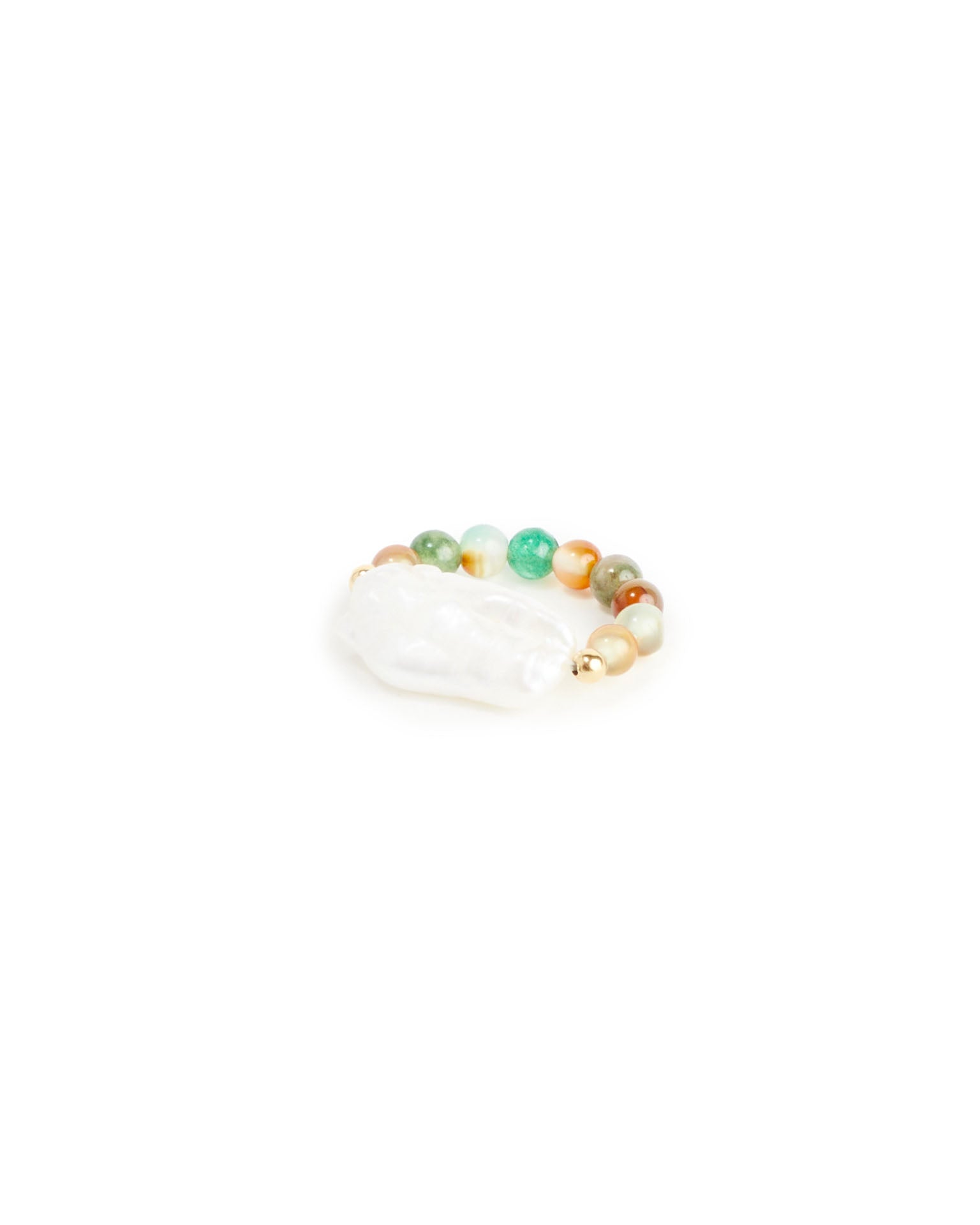 Colourful Baroque Agate Ring
