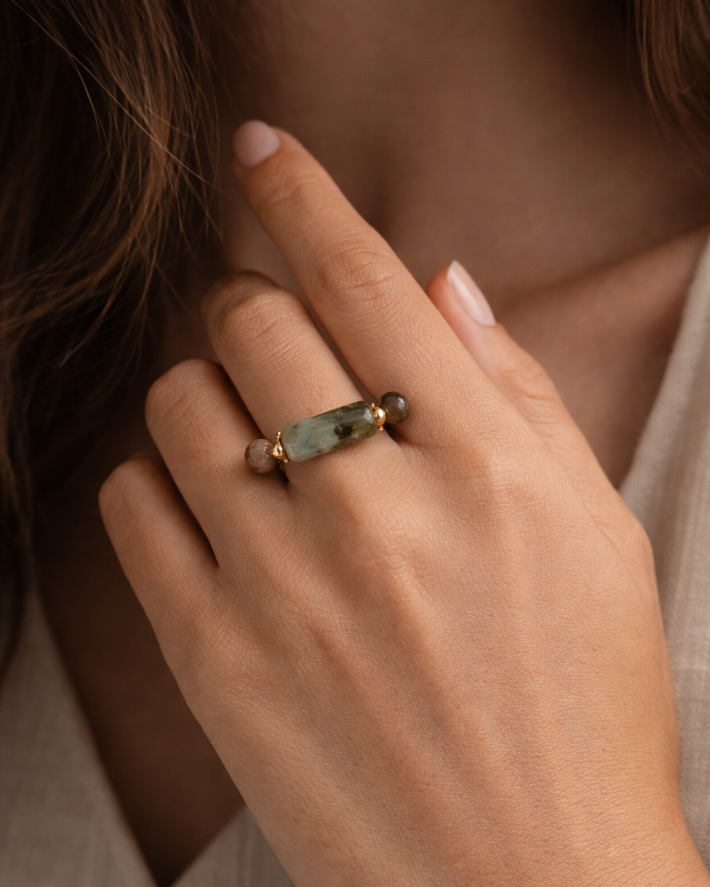Indian Agate Ring