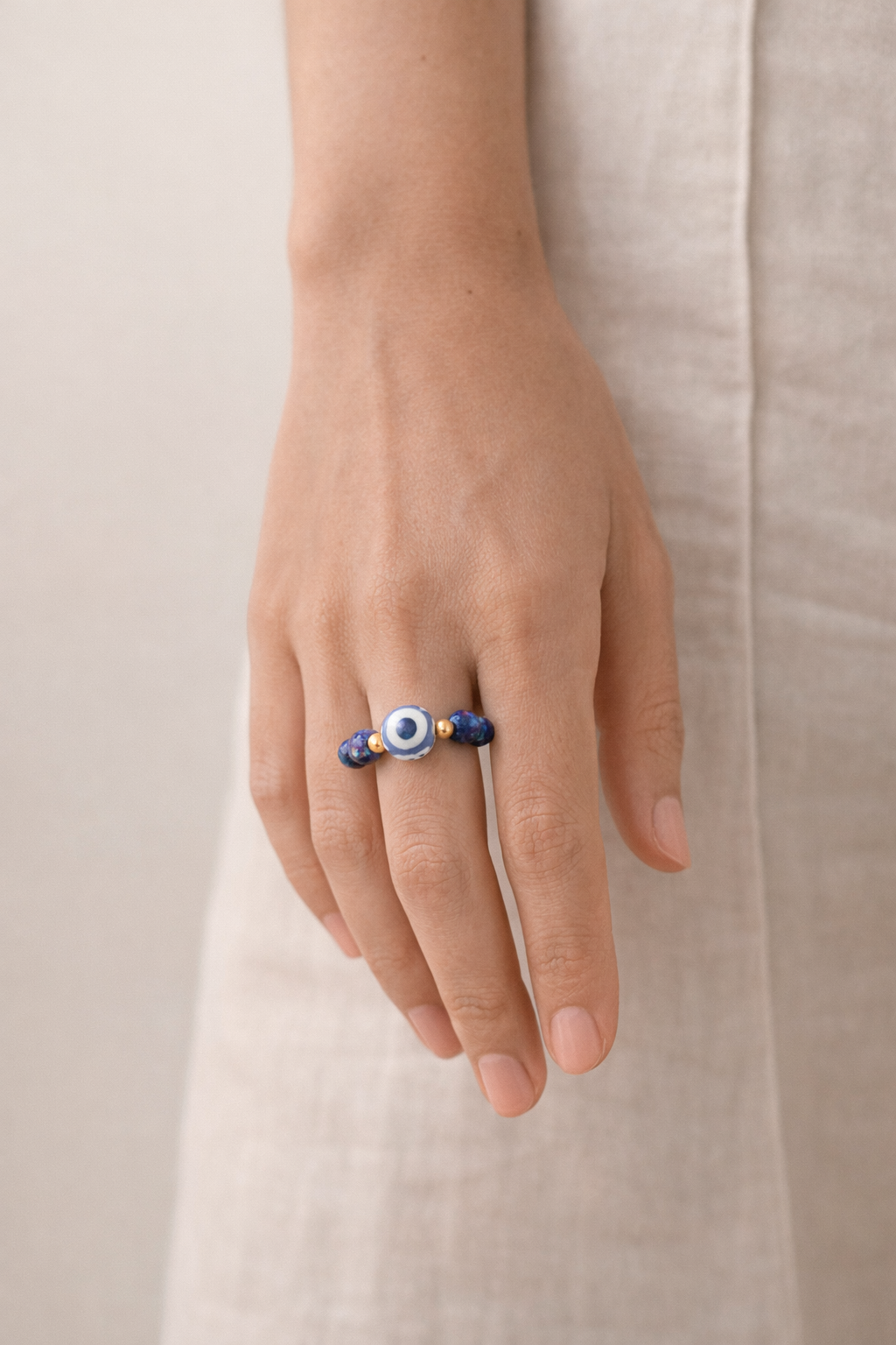 Lapis Lazuli Eye Ring
