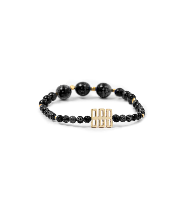 Obsidian Round Bracelet