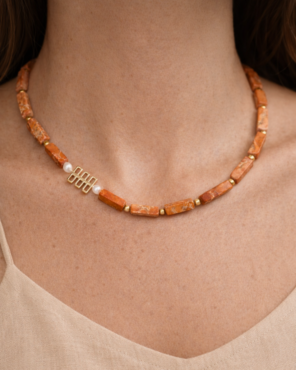 Orange Jasper Necklace