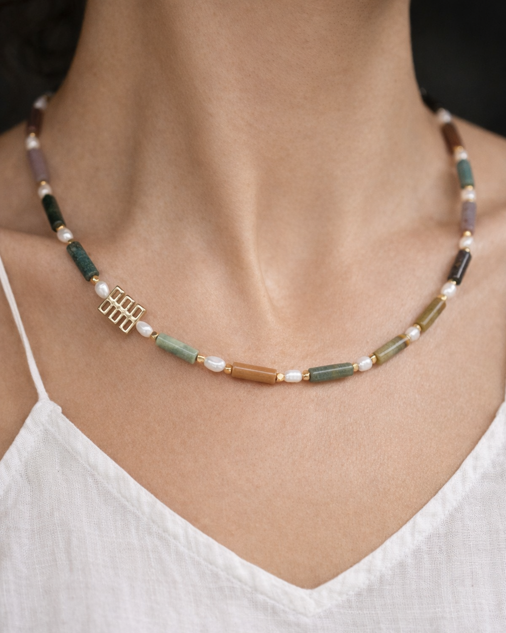 Sundown Over the Lake Necklace